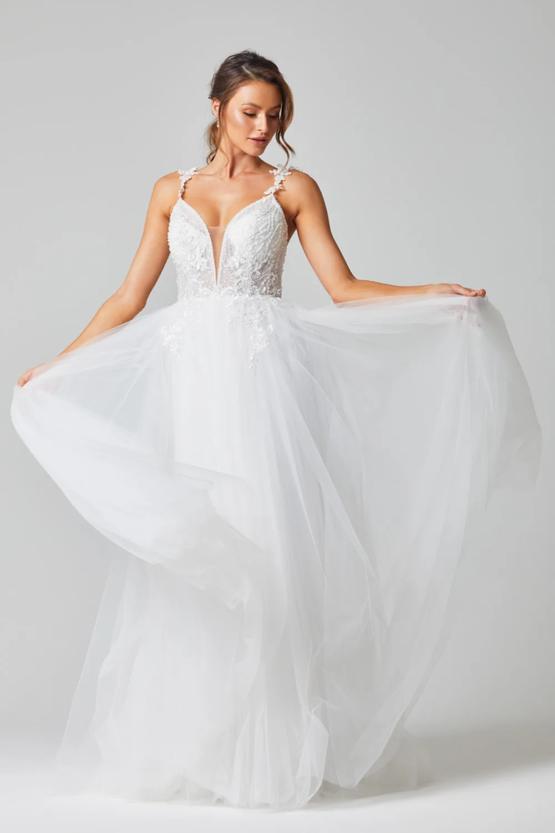 Mia Wedding Dress by Tania Olsen - Vintage White