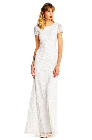 Pearl Reception Dress by Adrianna Papell - Ivory