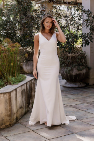 Charlene Wedding Dress by Tania Olsen - Vintage White